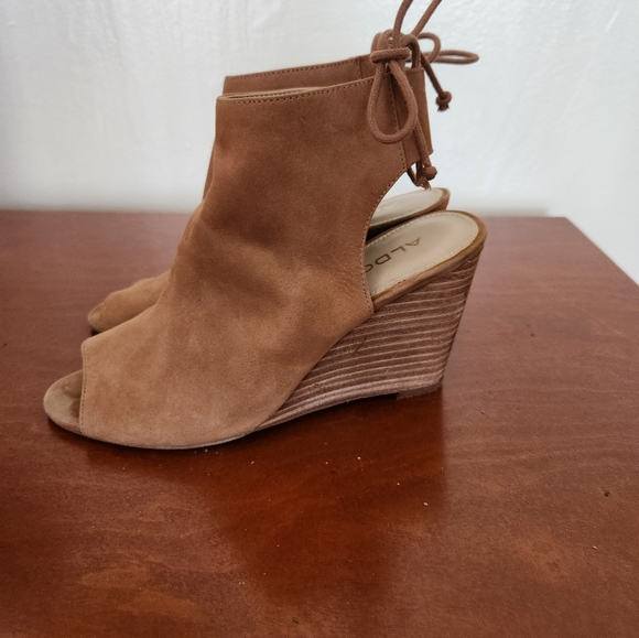 Women's Aldo Tan Suede High Heel Shoes - Picture 3 of 12
